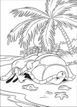 coloring page Mickey on safari
